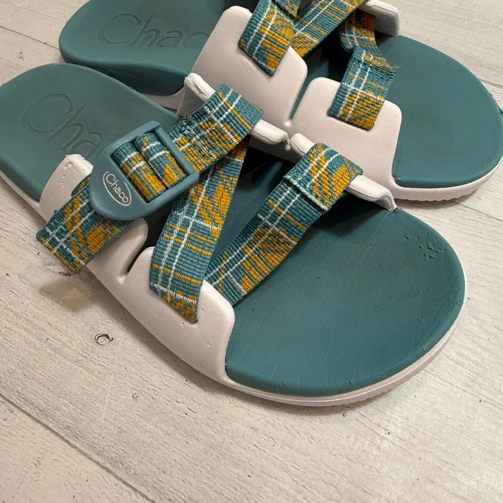 Chaco Chillos Slide Kid's Sandal Court Porcelain kids junior‎ size 5